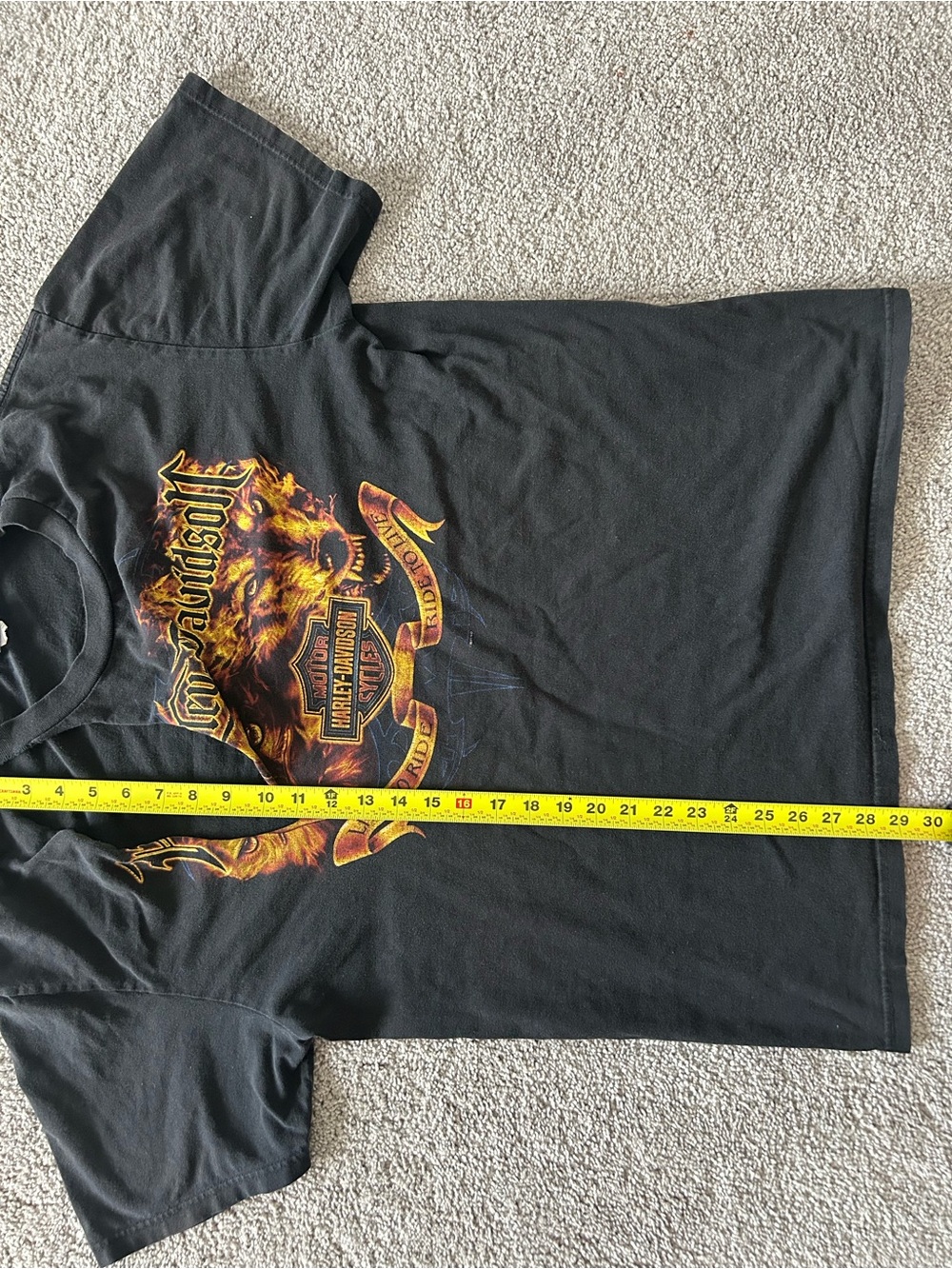 Thrashed Vintage Harley-Davidson Wolf Tee El Paso TX - Rework/Craft - Picture 5 of 5